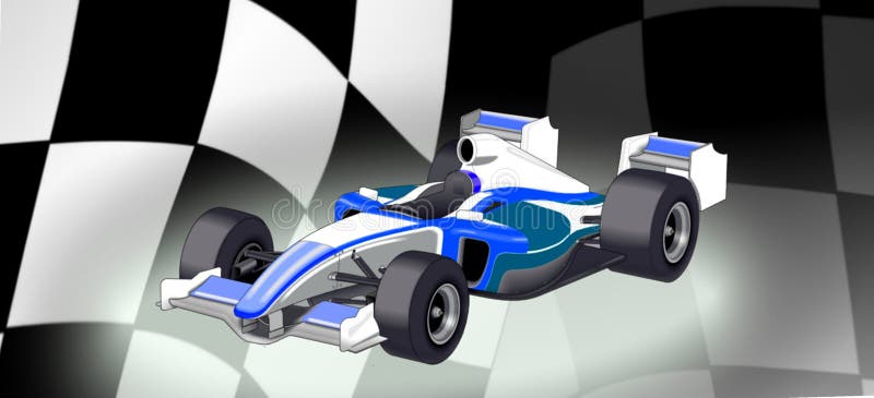 Automobile F1 illustrazione vettoriale Automobile F1 illustrazione vettoriale