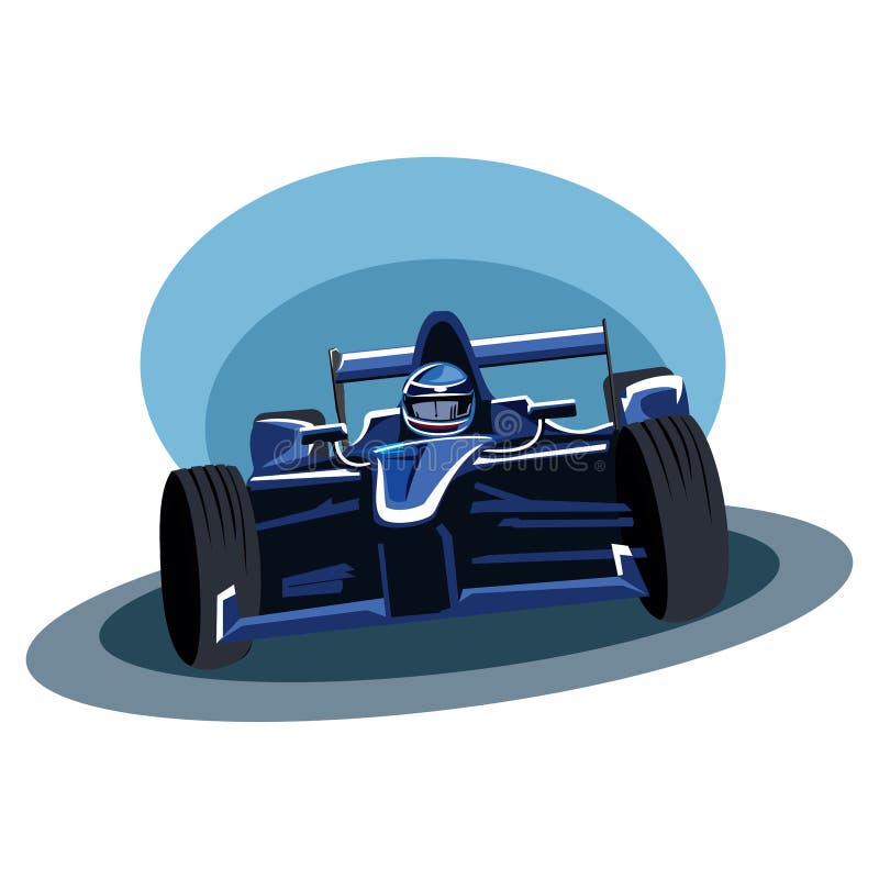 Automobile Formula automobilistica lato lato lato royalty illustrazione gratis
