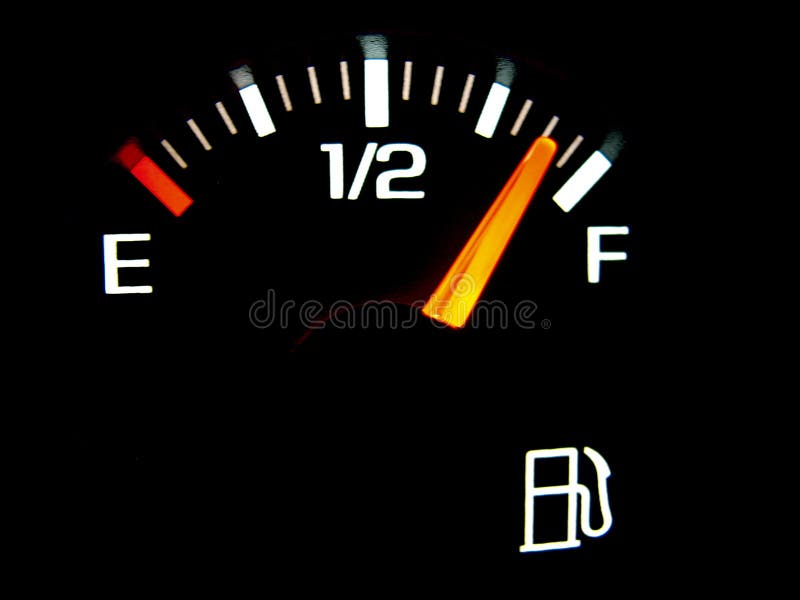 Gas gauge stock image. Image of dial, lights, close, automobile 1139825