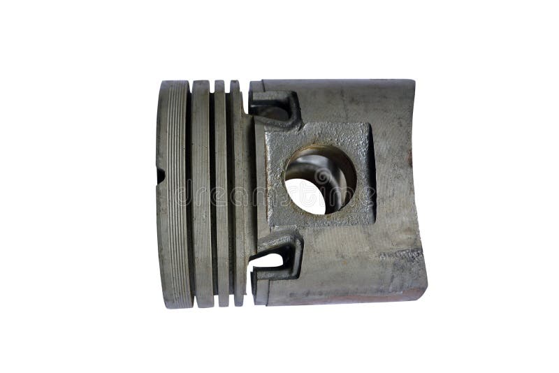Automobile Part Piston Isolated on Stock Photo Image of mechanical