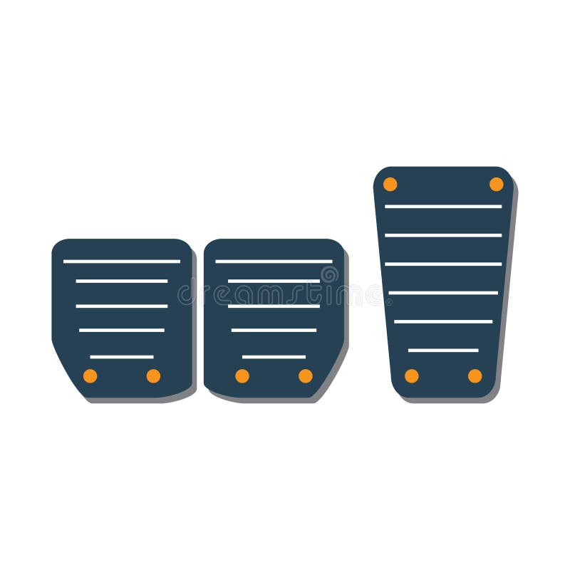 Automobile Pedals. Vector Illustration Decorative Design Stock Vector