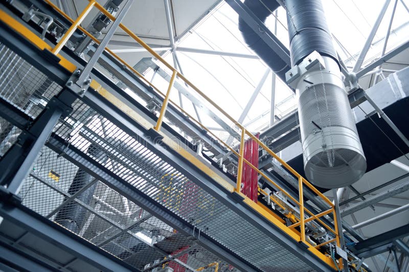 Automobile plant assembly shop royalty free stock image