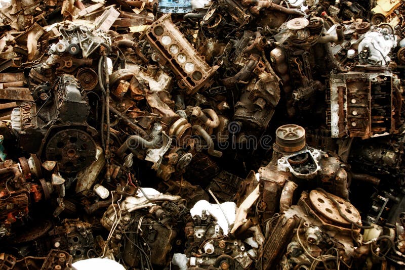 Scrap Metal stock image. Image of metal, automobile, pile 90801027