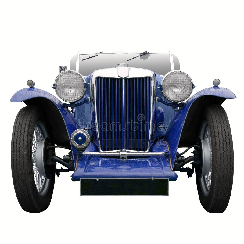 Automobile sportiva blu dell'annata immagini stock libere da diritti Automobile sportiva blu dell'annata immagini stock libere da diritti
