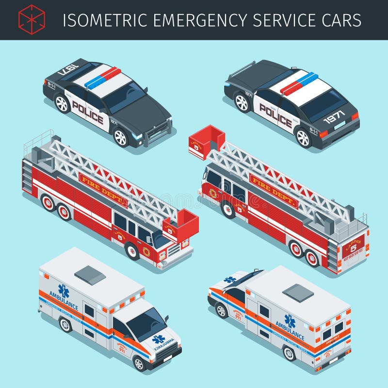 Automobili di servizio di soccorso illustrazione di stock Automobili di servizio di soccorso illustrazione di stock