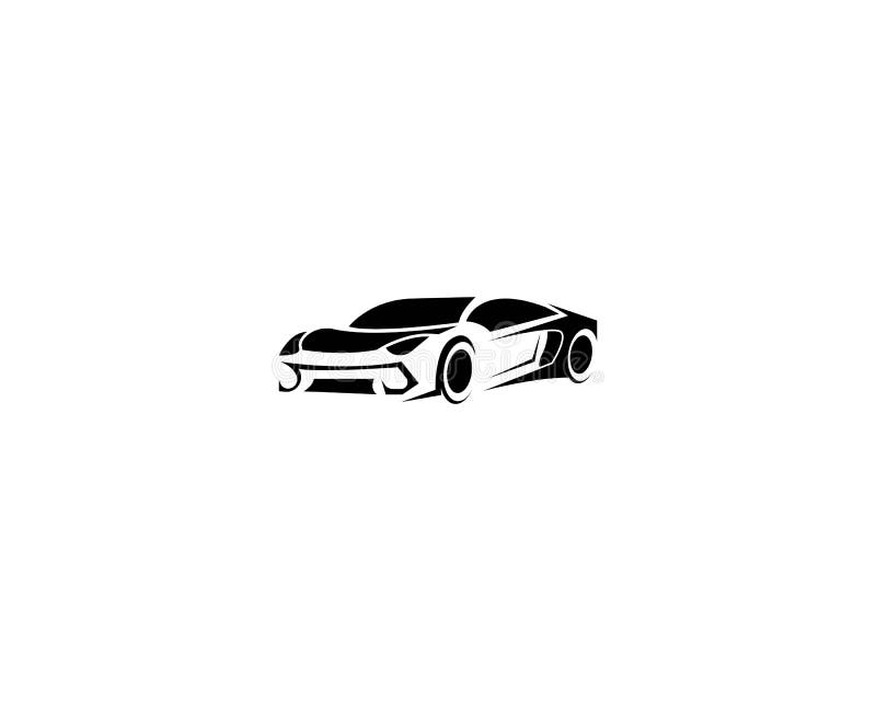 Automotive Car Logo Design With Abstract Sports Vehicle Silhouette ...