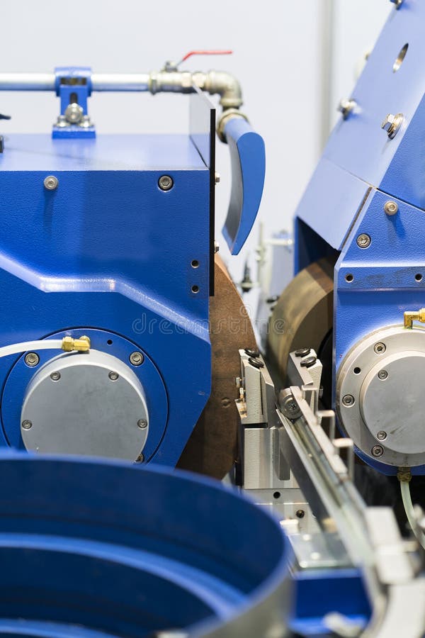 Automotive cnc lathe and cnc grinding part royalty free stock image