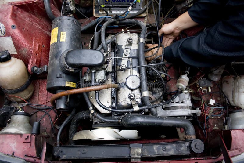 Autoreparatie stock afbeelding Autoreparatie stock afbeelding