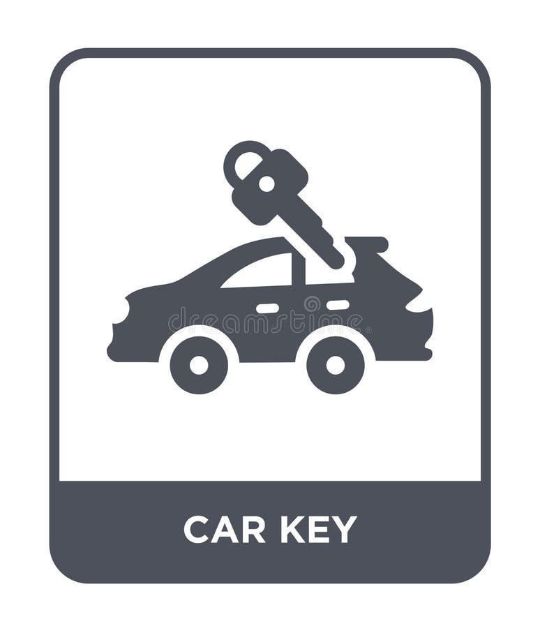 Autoschlüsselikone in der modischen Entwurfsart Autoschlüsselikone lokalisiert auf weißem Hintergrund einfaches und modernes flac lizenzfreie abbildung Autoschlüsselikone in der modischen Entwurfsart Autoschlüsselikone lokalisiert auf weißem Hintergrund einfaches und modernes flac lizenzfreie abbildung