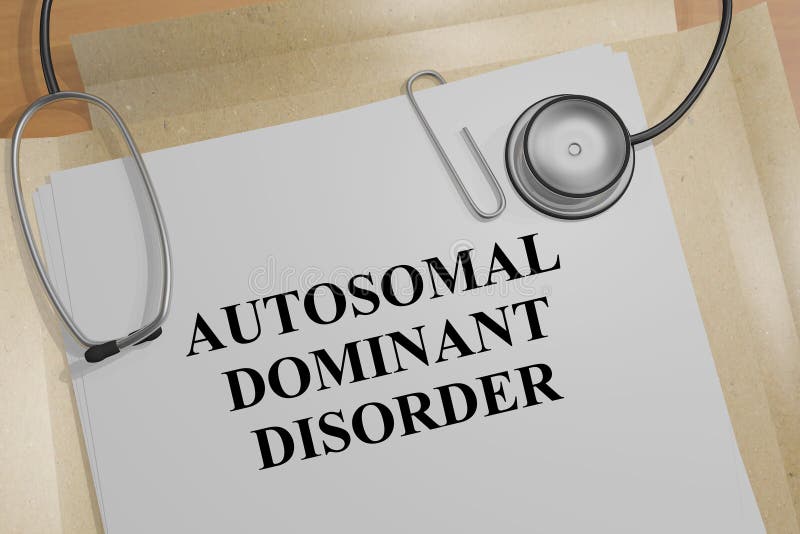 Autosomales dominierendes Störungskonzept vektor abbildung Autosomales dominierendes Störungskonzept vektor abbildung