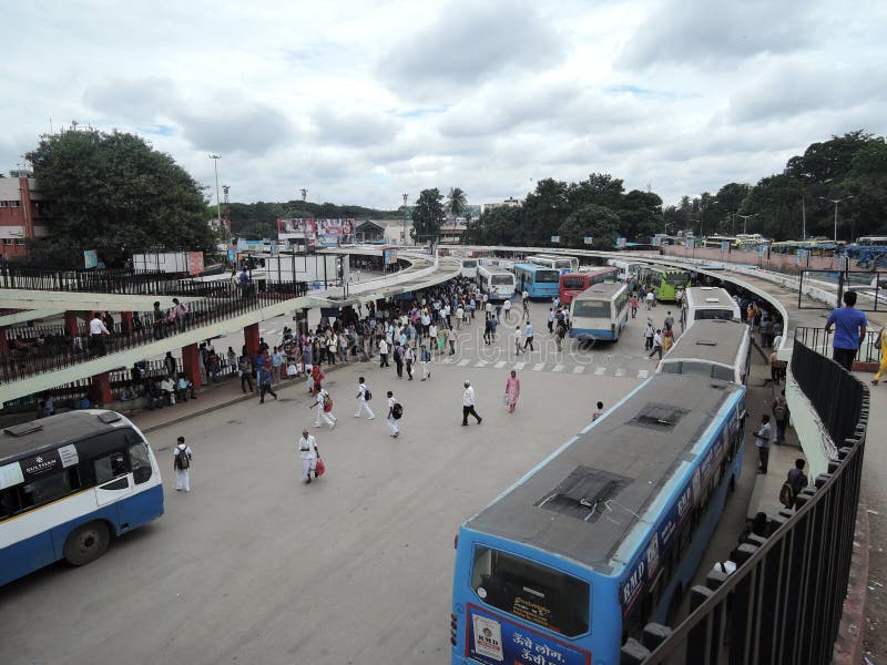 Autostazione maestosa, Bangalore fotografia stock libera da diritti Autostazione maestosa, Bangalore fotografia stock libera da diritti