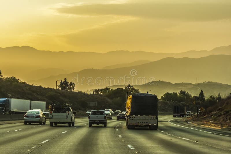 Autostrada przewodzi Los Angeles zdjęcie stock Autostrada przewodzi Los Angeles zdjęcie stock