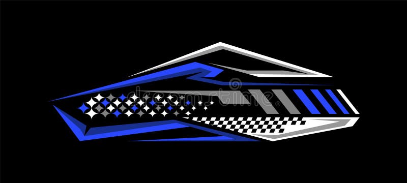 Autovetture decal di vinile a strisce di vinile royalty illustrazione gratis