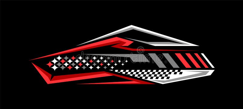 Autovetture decantazione decal di vinile stripes sticker illustrazione di stock