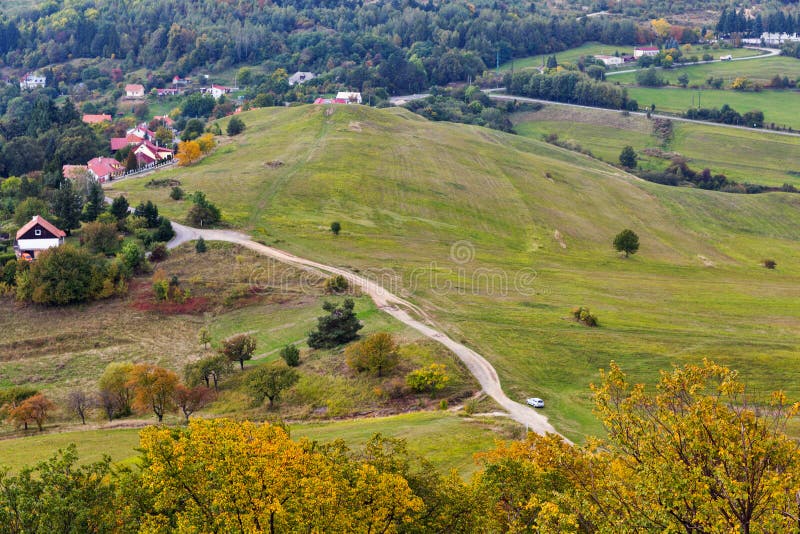 Autumn landscape close to Banska Stiavnica, Slovakia.
