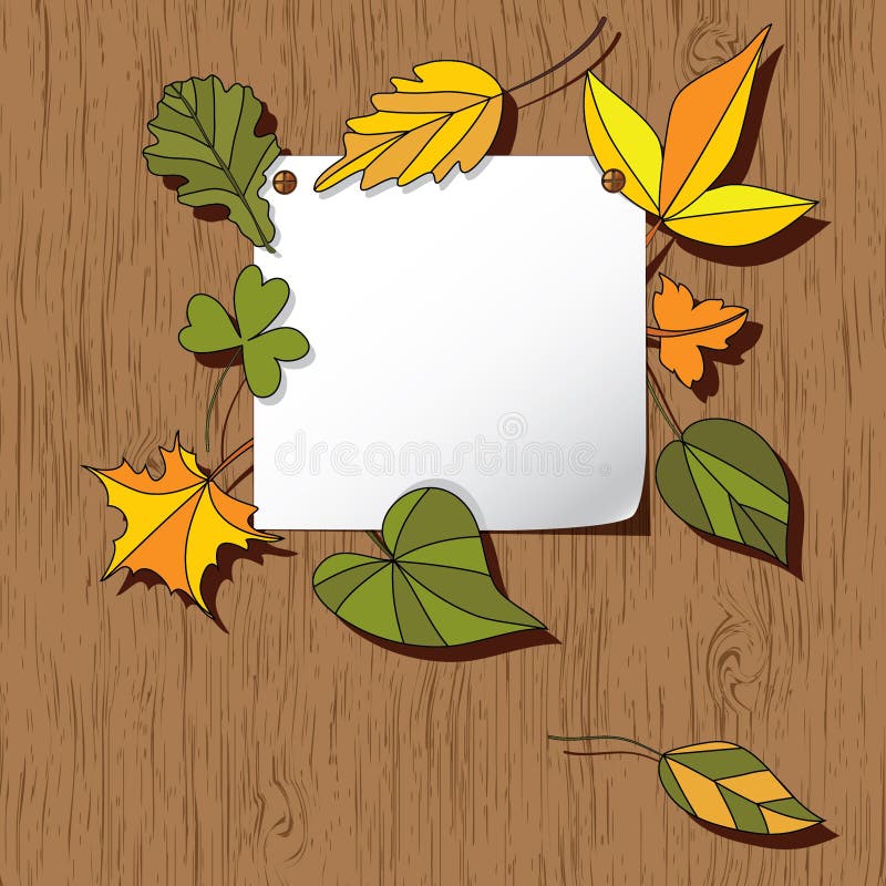 Autumn background with leaves