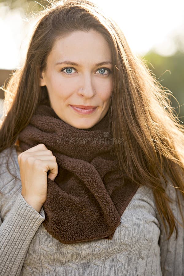 Autumn beautiful woman