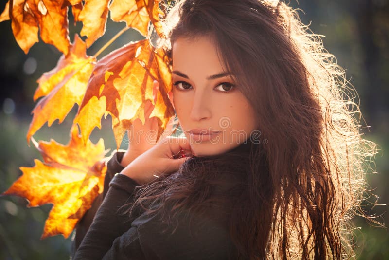 Autumn Beauty-portret stock fotografie Autumn Beauty-portret stock fotografie