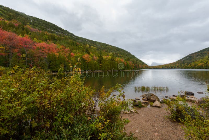 Autumn at Bubble Pond, Acadia National Park, Maine. Autumn Color at Bubble Pond in Acadia National Park, Maine royalty free stock photo Autumn at Bubble Pond, Acadia National Park, Maine. Autumn Color at Bubble Pond in Acadia National Park, Maine royalty free stock photo