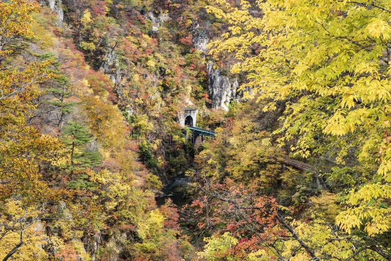 Autumn Colors of Naruko-Gorge in Japan