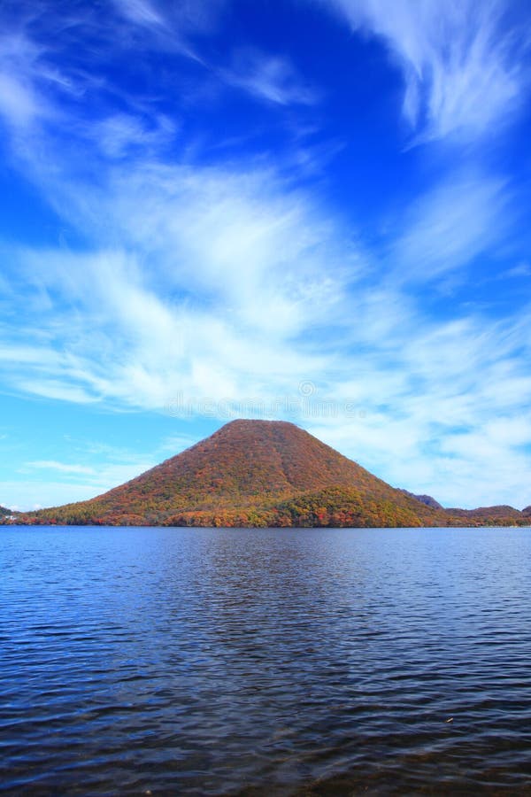 Autumn colours of Mountain and lake