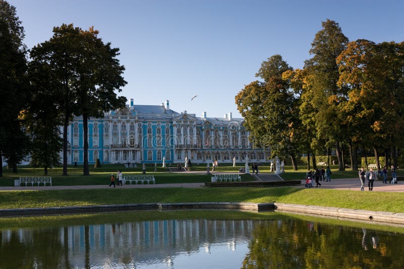 Autumn in an evening park