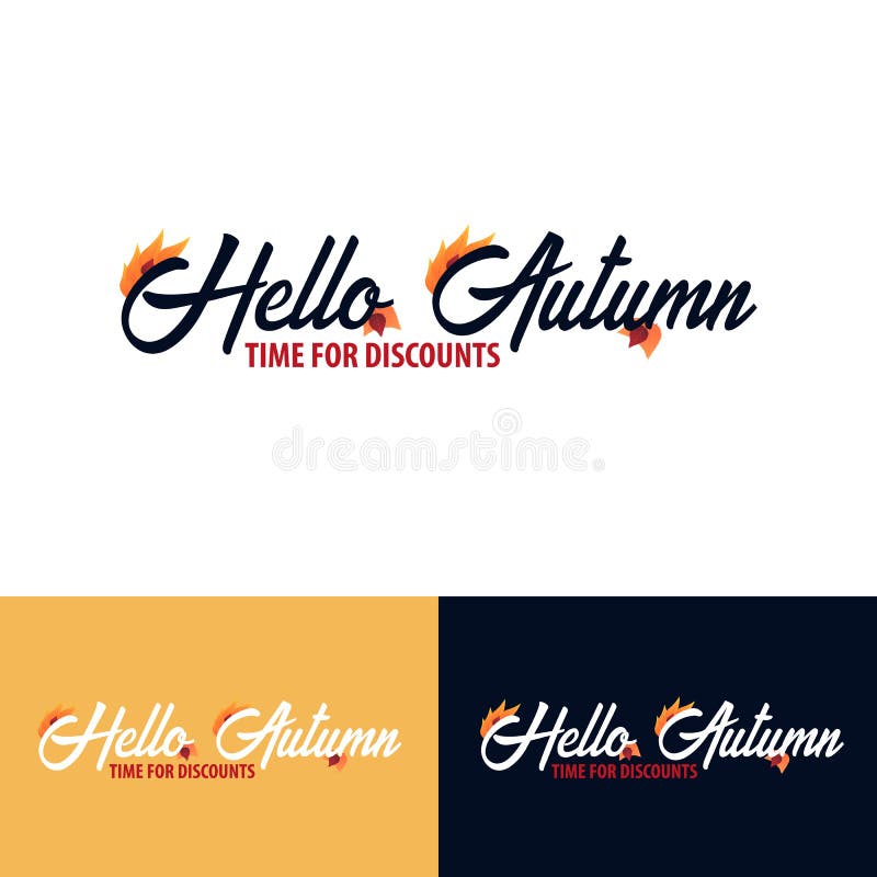 Autumn fall logo and Emblem. Vector Illustration. stock photos Autumn fall logo and Emblem. Vector Illustration. stock photos