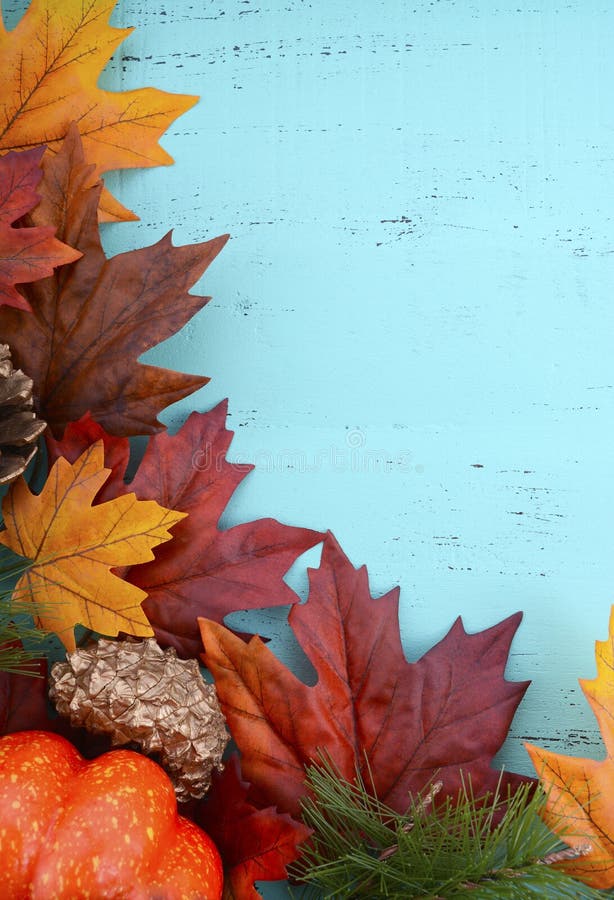 Autumn Fall Rustic Wood Background. Stock Photo - Image of cone, rustic ...