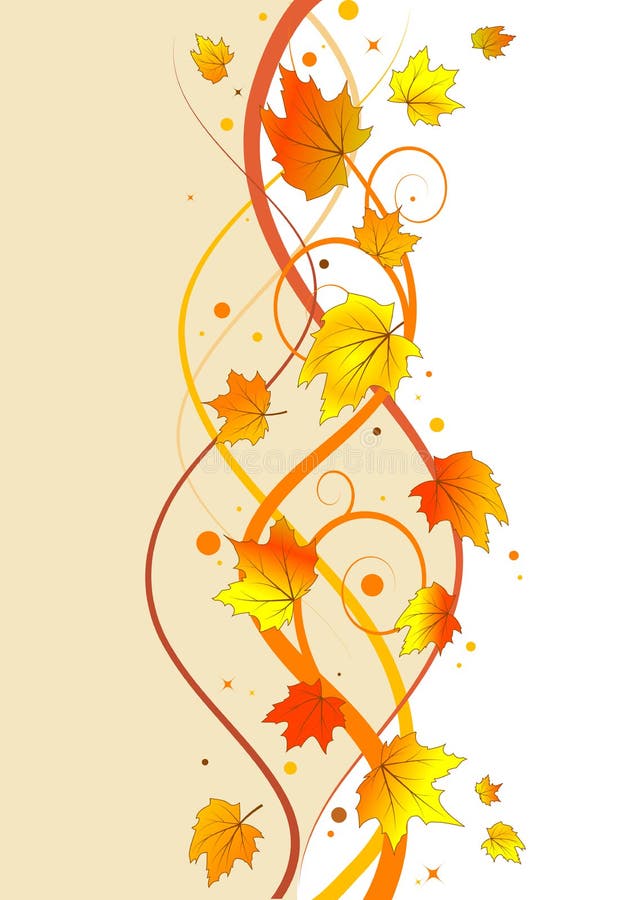 Autumn floral background