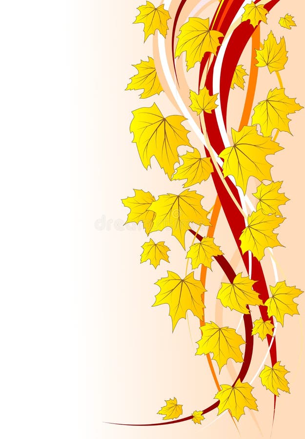 Autumn floral background