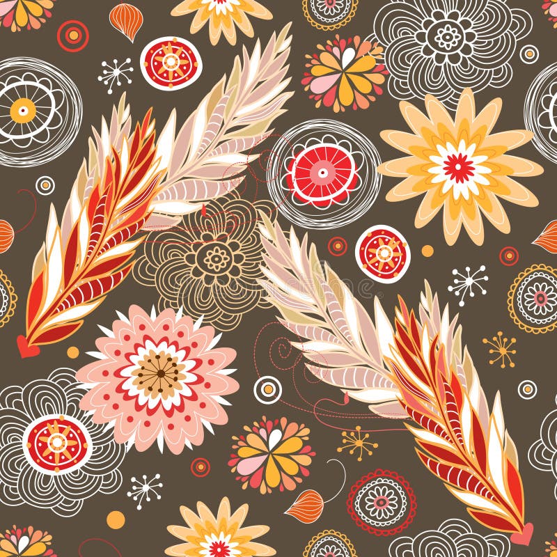 Autumn floral patterns