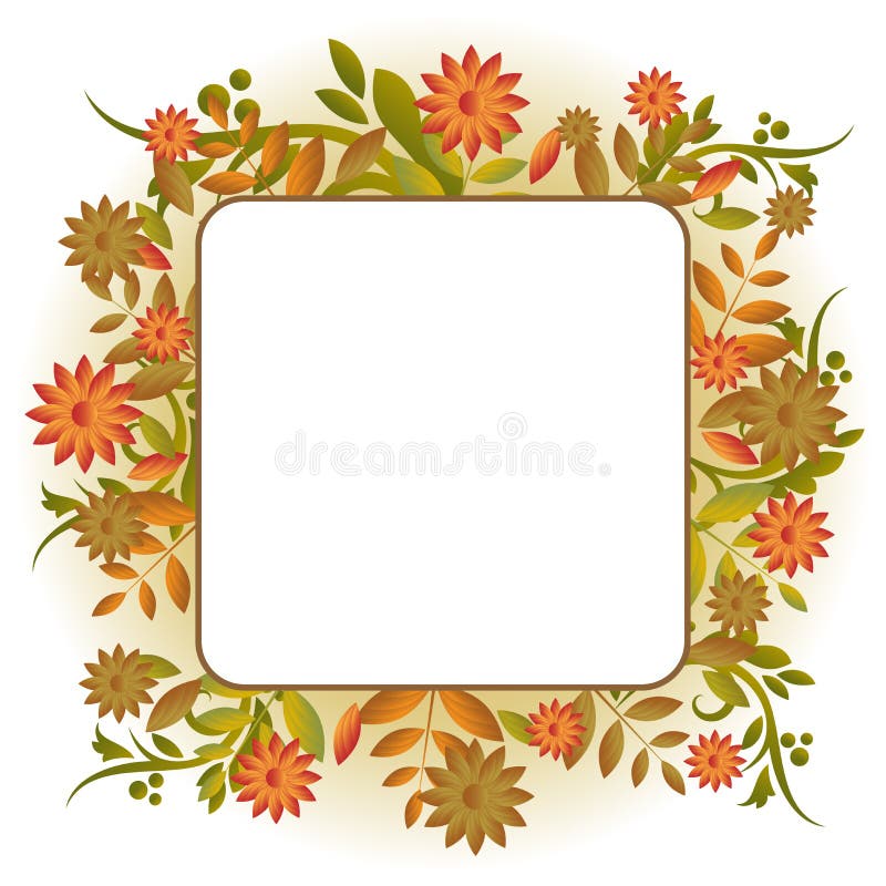 Autumn frame stock illustration Autumn frame stock illustration