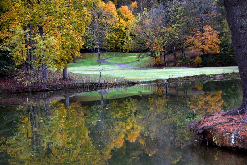 Autumn and Golf Course at Steele Creek Park Stock Image Image of Autumn and Golf Course at Steele Creek Park Stock Image Image of