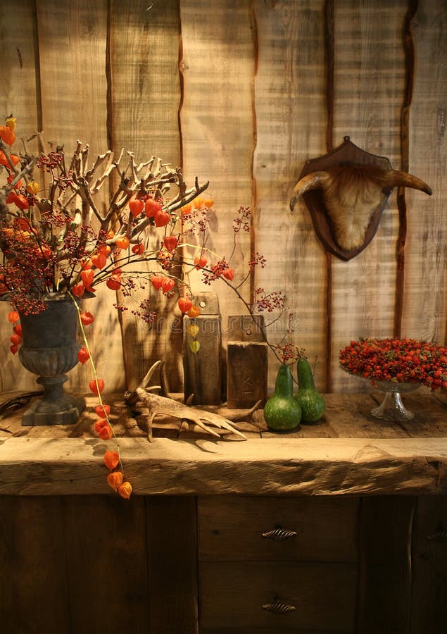 Autumn in interior stock photography