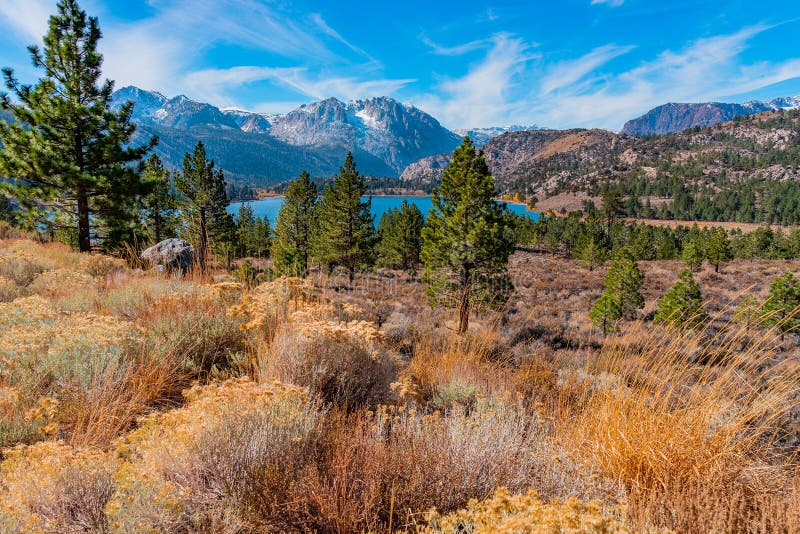 Autumn at June Lake , Californian Sierra Nevada Mountains, CA