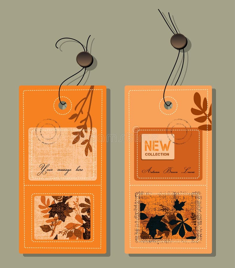 Vintage clothing tags stock vector. Illustration of grunge 45419293