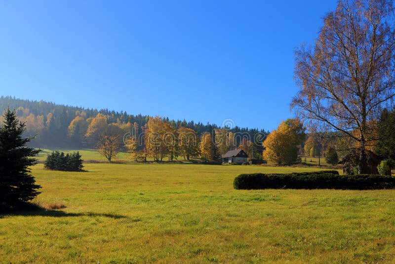 Autumn landscape stock photo