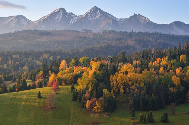 Beautiful rural mountain view.