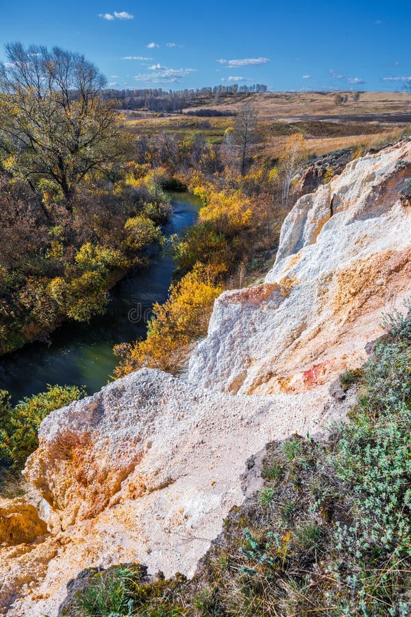 Autumn Landscape Novosibirsk Region Western Siberia Russia Stock