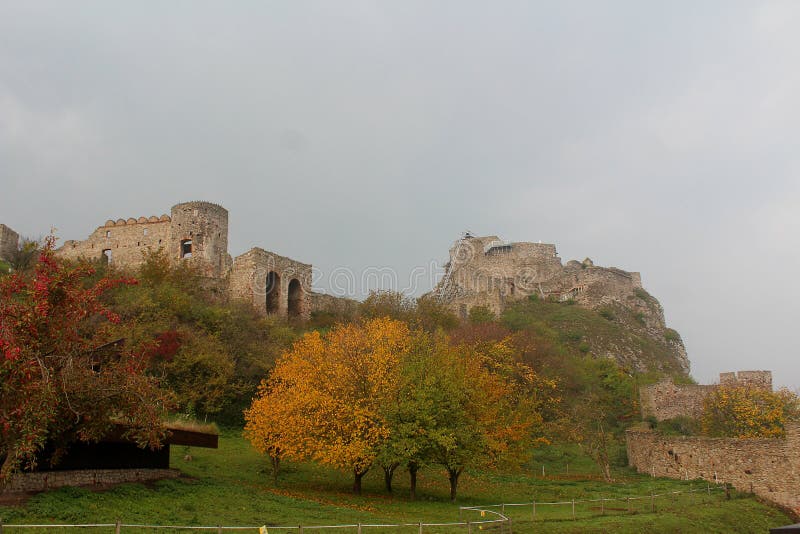 Autumn Landscape with an old castle