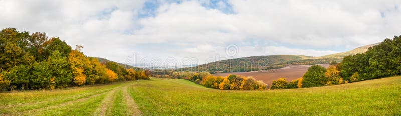 Autumn landscape panorama