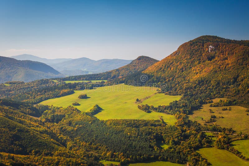 Autumn landscape, The Strazov Mountains in northwestern Slovakia