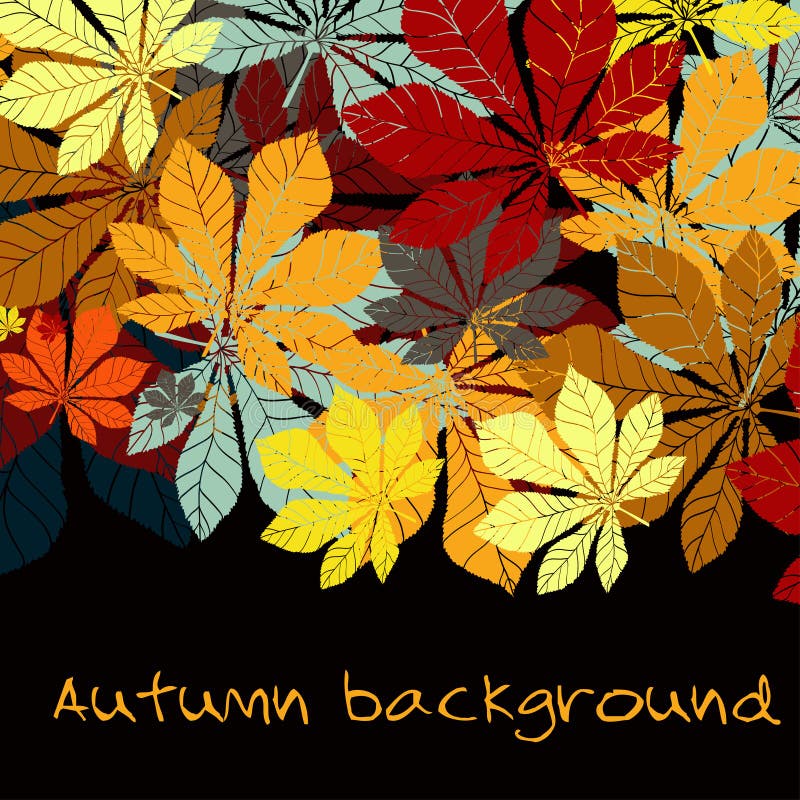 Autumn leaf chestnut collection