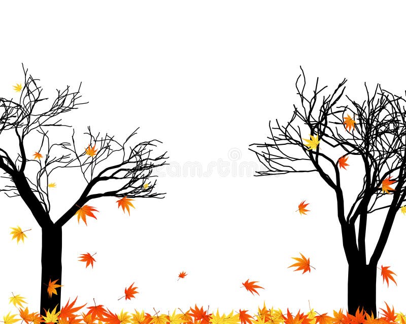 Autumn leaves royalty free illustration