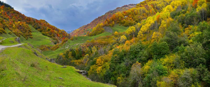 Autumn mountains in Georgia