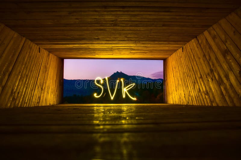 Autumn nature - dark wooden frame. Background photo with edit space. Sulov, Slovakia