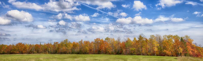 Autumn panorama landscape