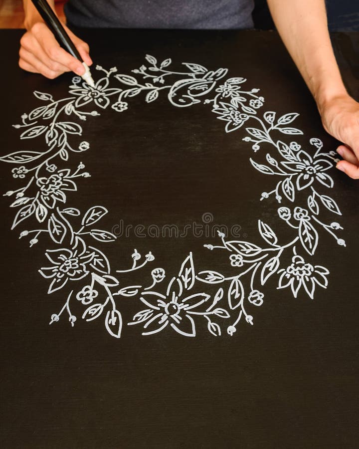 Vintage Orange Juice Chalkboard. Stock Vector Illustration of