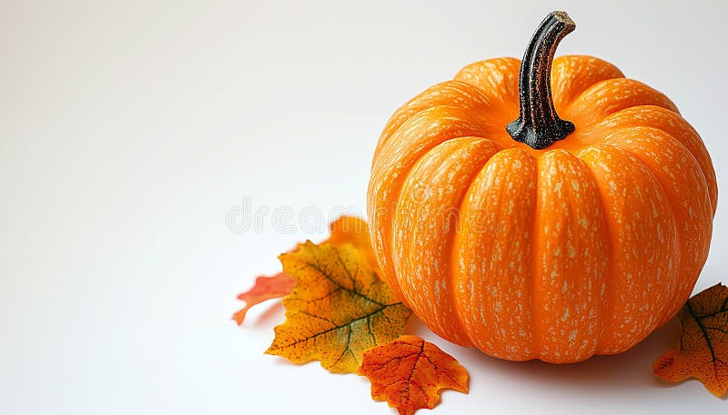 Autumn Pumpkin Leaf Decoration, Orange Color, Nature Celebration ...