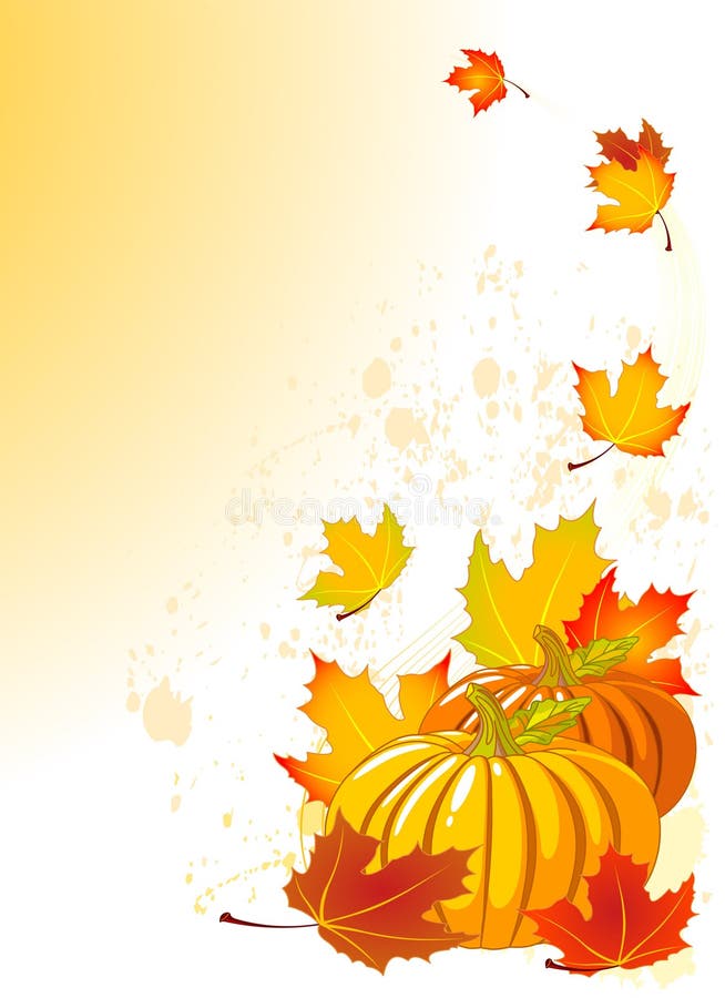 Autumn Pumpkin stock vector. Illustration of warm, flora - 10263978